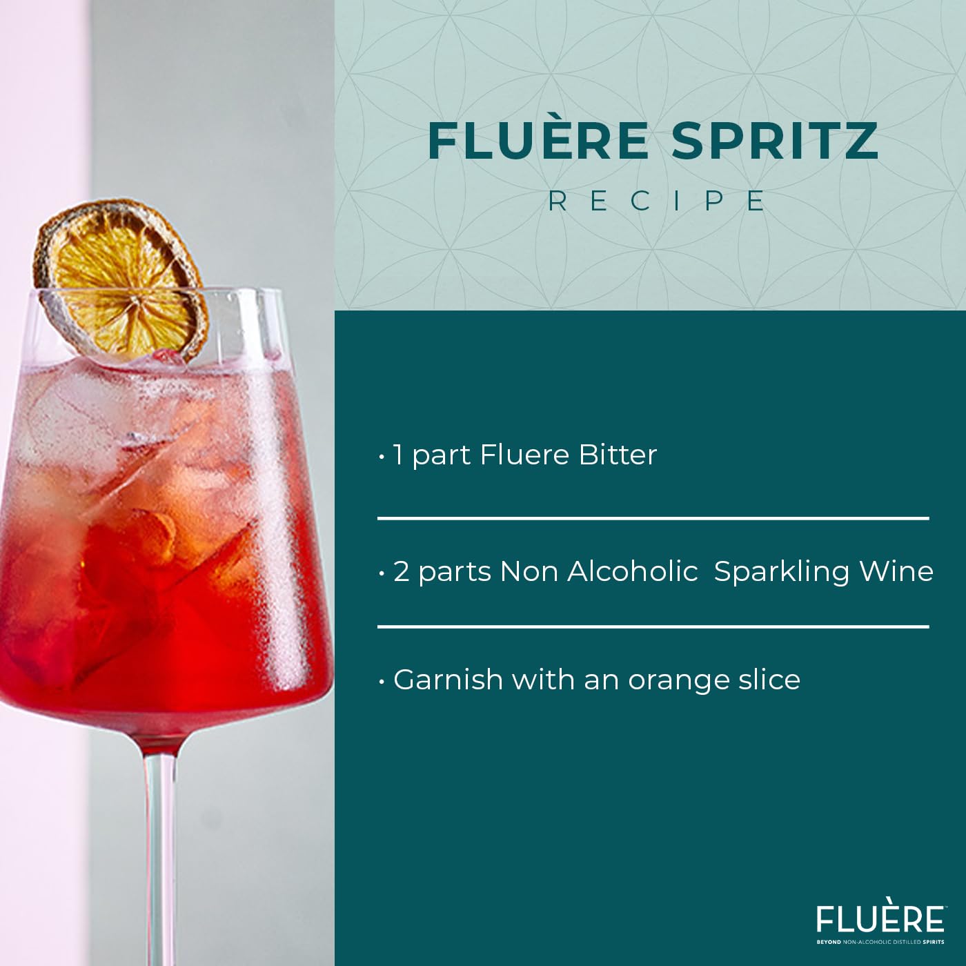FLUÈRE BITTER  Non Alcoholic Aperitivo Bittersweet Liqueur Alternative  Award Winning NonAlcoholic Spirit  Ideal for NonAlcoholic Cocktails