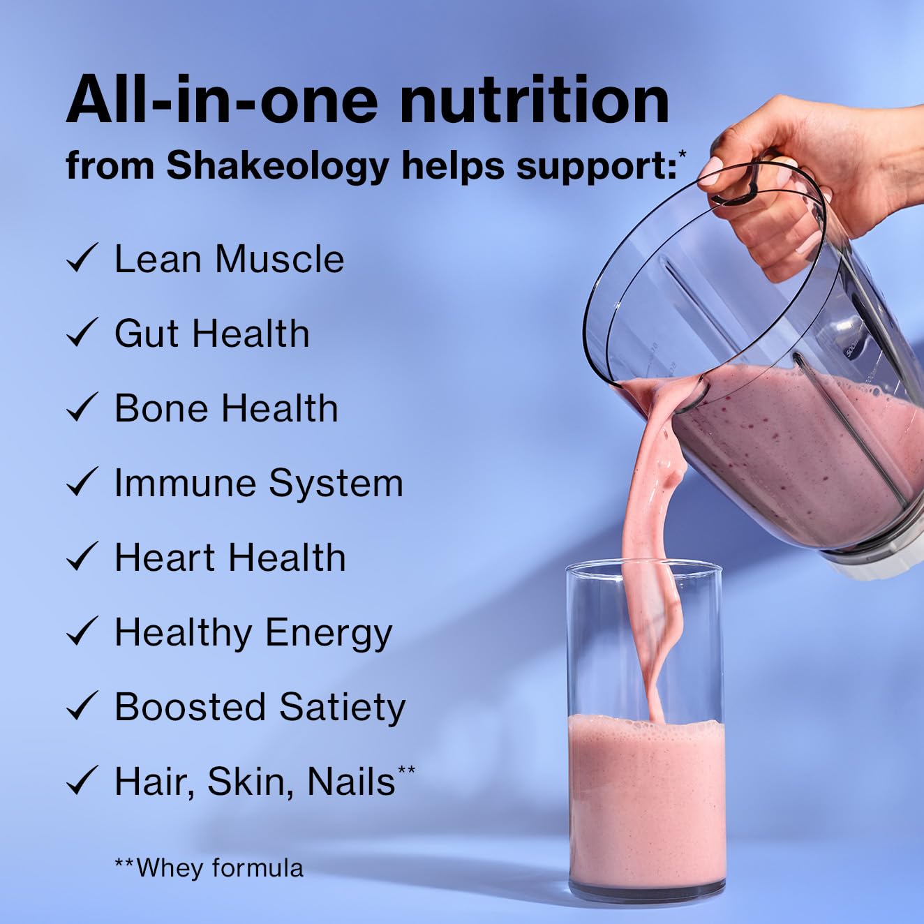 shakeology 0g Added Sugar Whey Protein Powder Blend - Gluten Free, Superfood Protein Shake with Vitamins and Minerals - Helps Support Healthy Weight Loss, Lean Muscle Support - Chocolate, 14 Servings