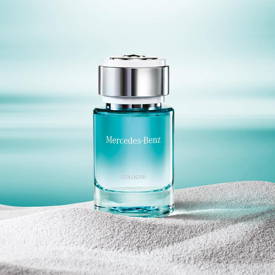 Mercedes-Benz For Men - Vetiver, Musk Eau de Toilette Cologne for Men - Long Lasting Fragrances with Patchouli, Orange, Pink Pepper - 0.84 oz