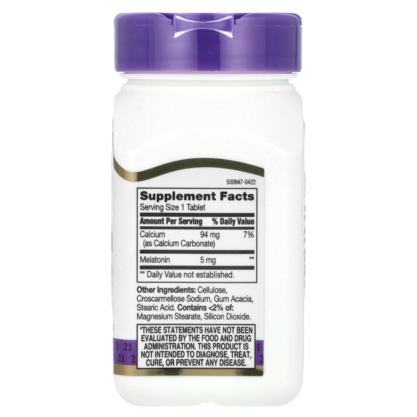 21st Century Melatonin 5 mg Tablets, 120 Count