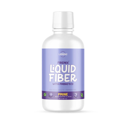 LLORENS PHARMACEUTICAL Liquid Fiber 15 Grams Soluble Fiber, No Sugar, Regularity and Soft Stools - Prune Flavor - 30 FL oz