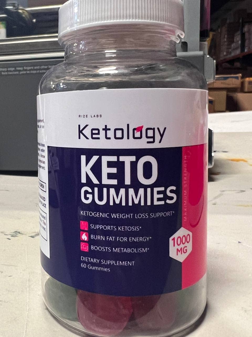 rize labs - Ketology Keto ACV Gummies - Advanced Apple Cider Vinegar Gummies (180 Gummies) (Pack of 3)