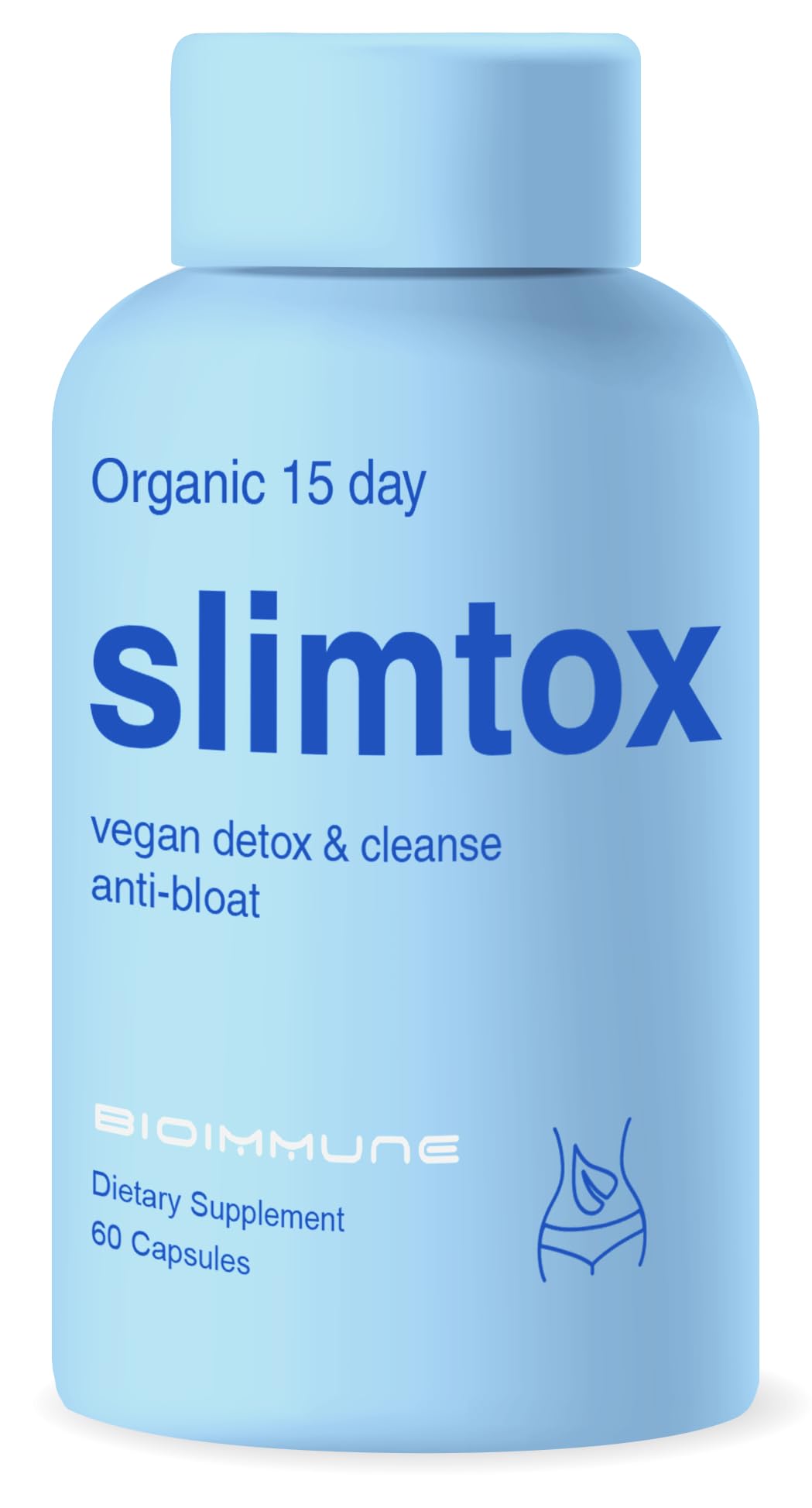 Slimtox™ Organic 15 Day Colon Cleanse & Detox for Flat Stomach Less Bloat & LBS w/Probiotics - Constipation Relief - Flushes Toxins, Boosts Energy