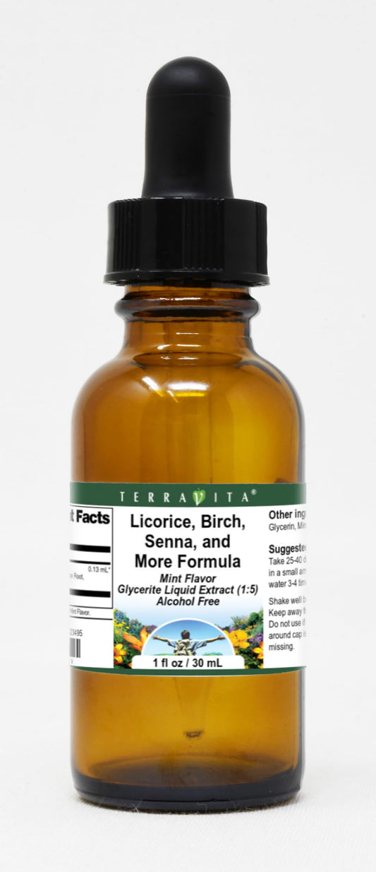 Bowel Cleansing Formula Glycerite Liquid Extract (1:5) - Mint Flavored (1 oz, ZIN: 523495) - 3 Pack