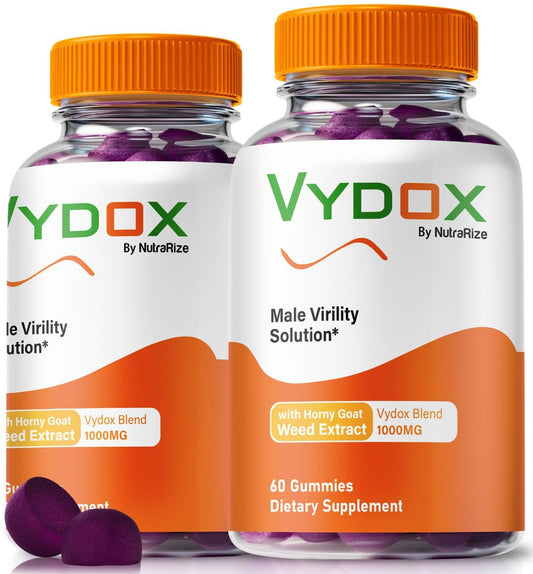 (2 Pack) Vydox Gummies, Vydox Plus Daily Health Supplement, Complete Formula to Support Performance and Overall Health, All-Natural Gummy s, Vy DOX Gomitas Reviews (120 Gummies)