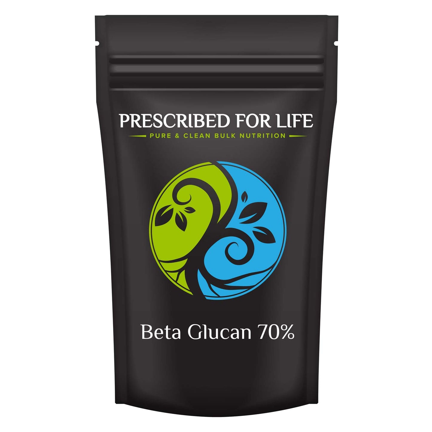 Prescribed For Life Beta Glucan Powder | Vegan Beta 1 3 Glucan 70% Anhydrous | Natural Soluble Dietary Fiber Supplement | Unbleached, Gluten Free, Non-GMO, Soy Free, No Fillers (25 kg / 55 lb)