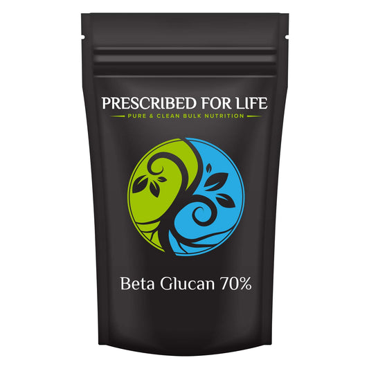 Prescribed For Life Beta Glucan Powder | Vegan Beta 1 3 Glucan 70% Anhydrous | Natural Soluble Dietary Fiber Supplement | Unbleached, Gluten Free, Non-GMO, Soy Free, No Fillers (25 kg / 55 lb)