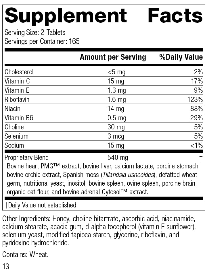 Standard Process Inc. Cardio-Plus - Antioxidant Support - Heart Health, Circulation & Blood Flow Supplement with Vitamin B6, Niacin & Riboflavin - Energy Metabolism Supplement - 330 Tablets