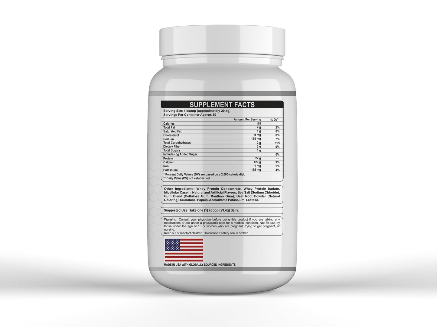 NutritionBizz Warfare 2 lbs Advanced Whey Protein Blend 22g Protein per Serving Amazing Flavors (2 lbs, Strawberry Cream)