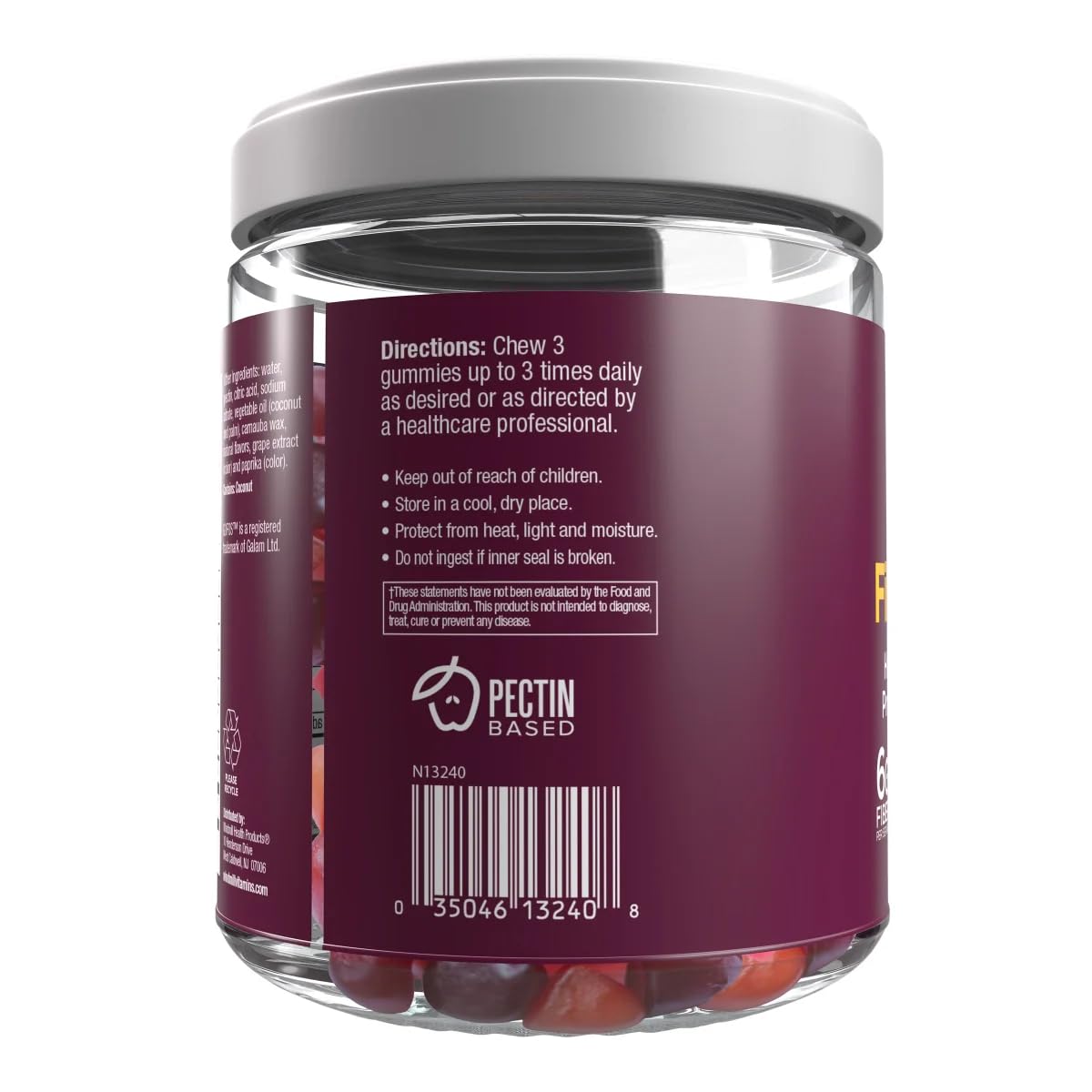 Fiber Care Gummies 240 ct, 80 Servings, 6g of Fiber Per Serving, Help Supports Regularity & Promote Digestive Health Pack of 1