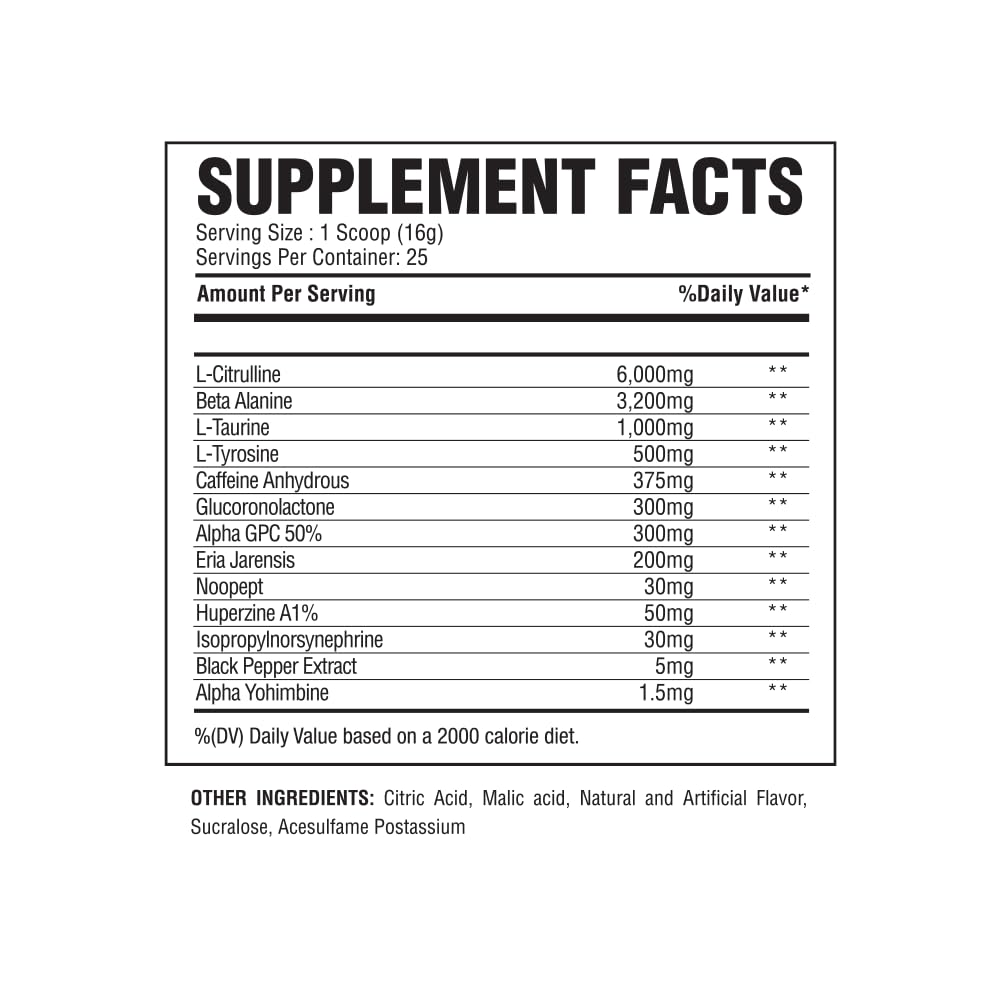 Alpha Nutrition Labs Twister Advanced Pre-Workout Powder (Raspberry Lemonade)