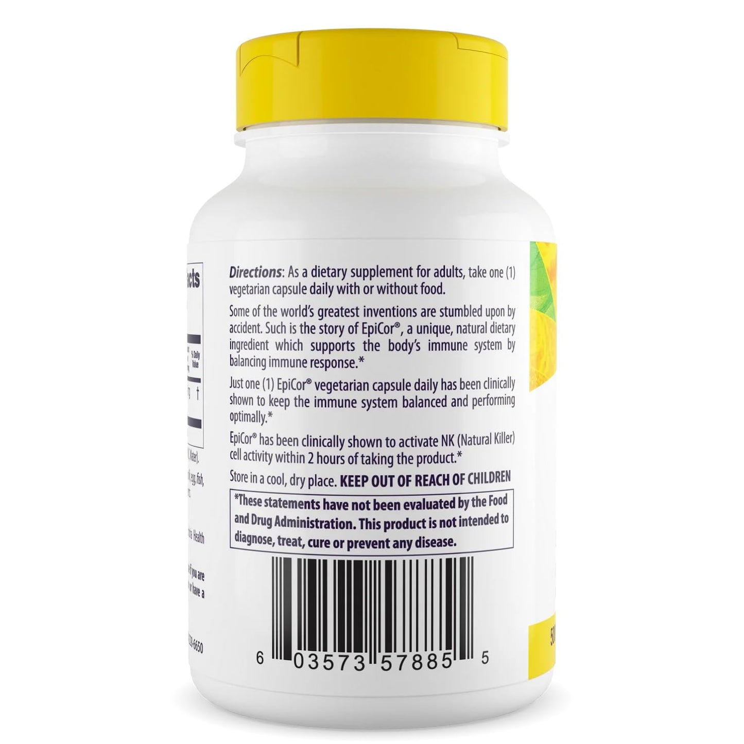Healthy Origins EpiCor 500 mg (Immune Support, Non-GMO, Gluten Free), 150 Veggie Capsules