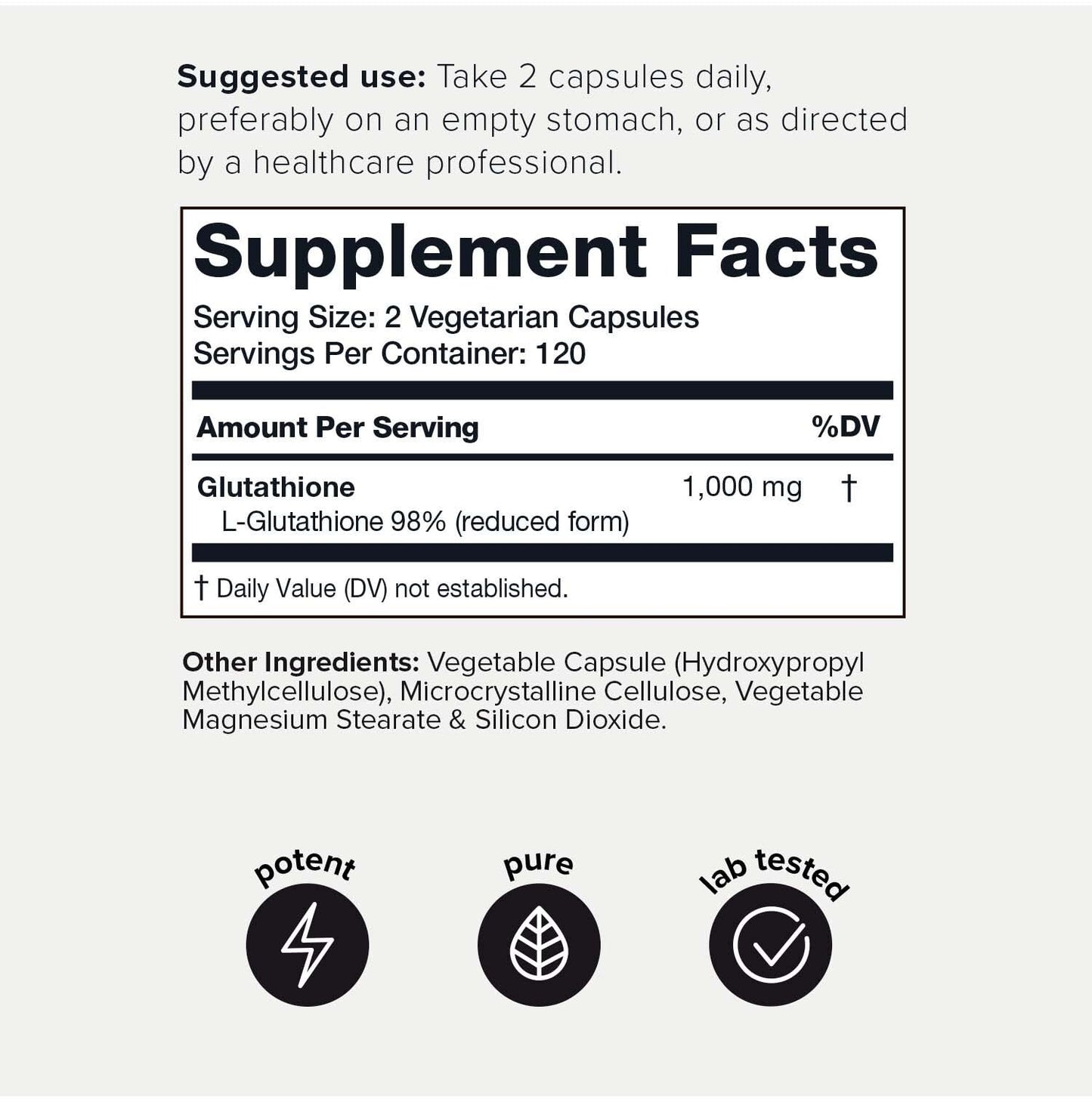 Toniiq Ultra High Strength Glutathione Capsules - 1000mg Concentrated Formula - 98%+ Highly Purified and Bioavailable - Non-GMO Fermentation - 240 Capsules Reduced Glutathione Supplement