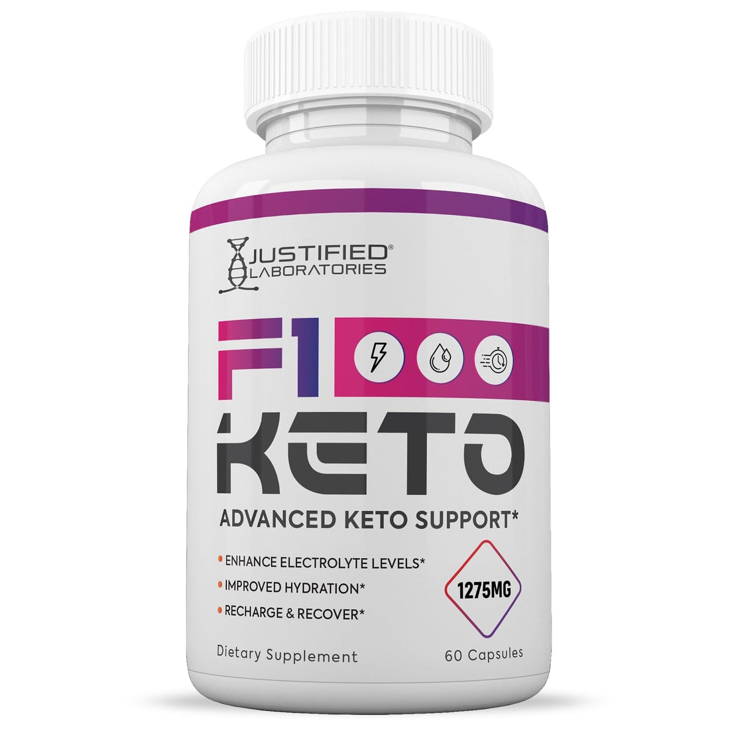 F1 Keto Pills 1275MG New & Improved Formula Contains Apple Cider Vinegar Extra Virgin Olive Oil Powder Green Tea Leaf 60 Capsules