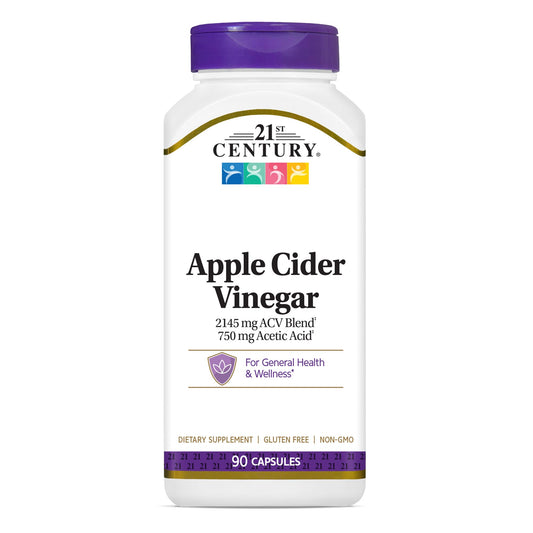 21st Century Healthcare Apple Cider Vinegar, 90 Count Capsules