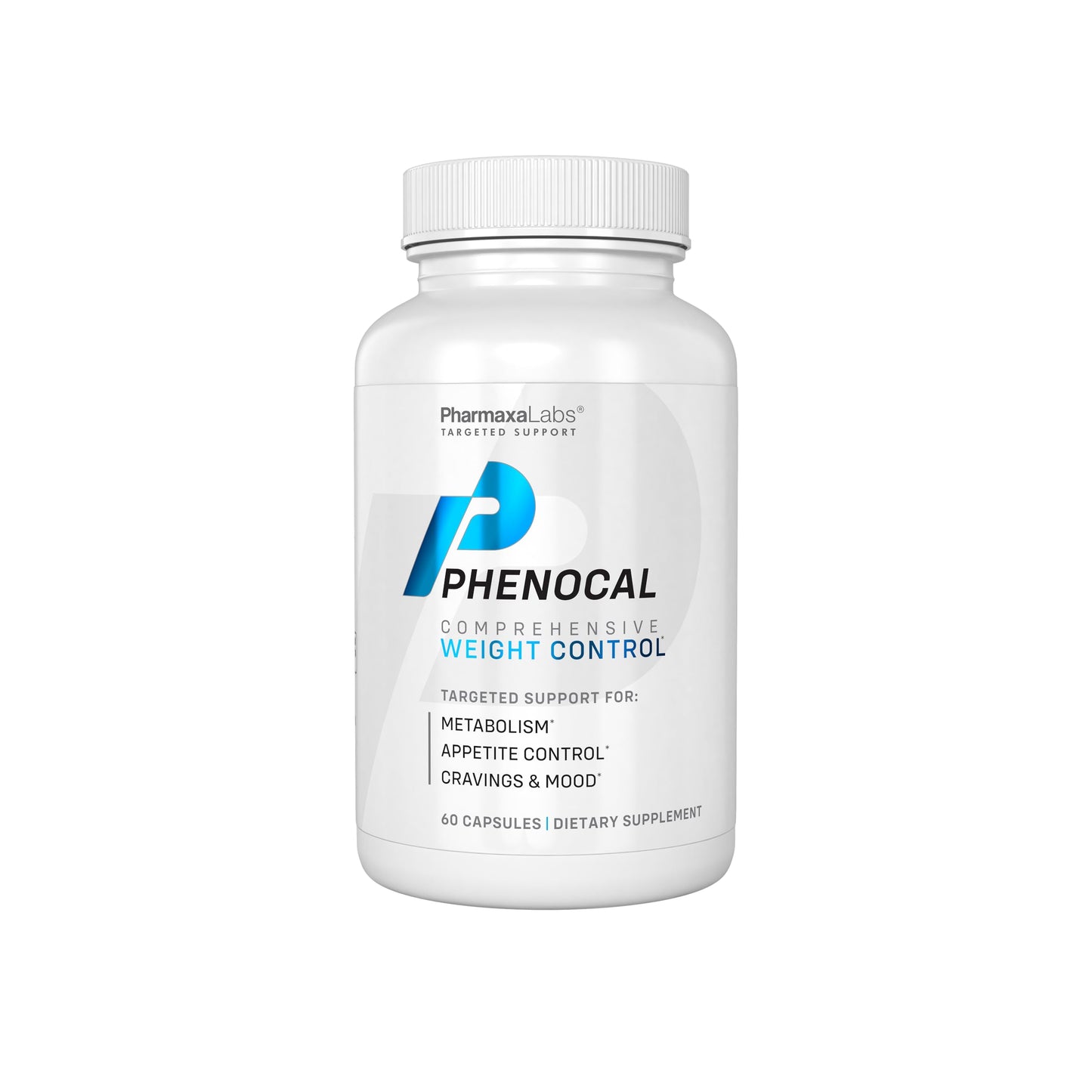 Phenocal Metabolism Supplement with Berberine, Green Tea, Saffron, 5-HTP, Glucomannan & L-Tyrosine - Designed to Support Metabolism, Appetite Control, Cravings & Mood - 60 Capsules (Pack of 1)