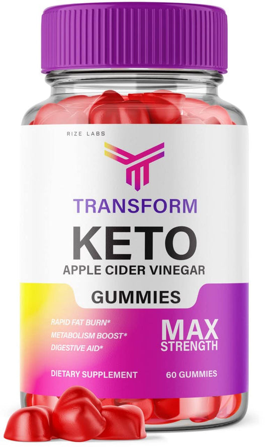 rize labs - Transform Keto (ACV) Apple Cider Vinegar Advanced Gummies (60 Gummies)