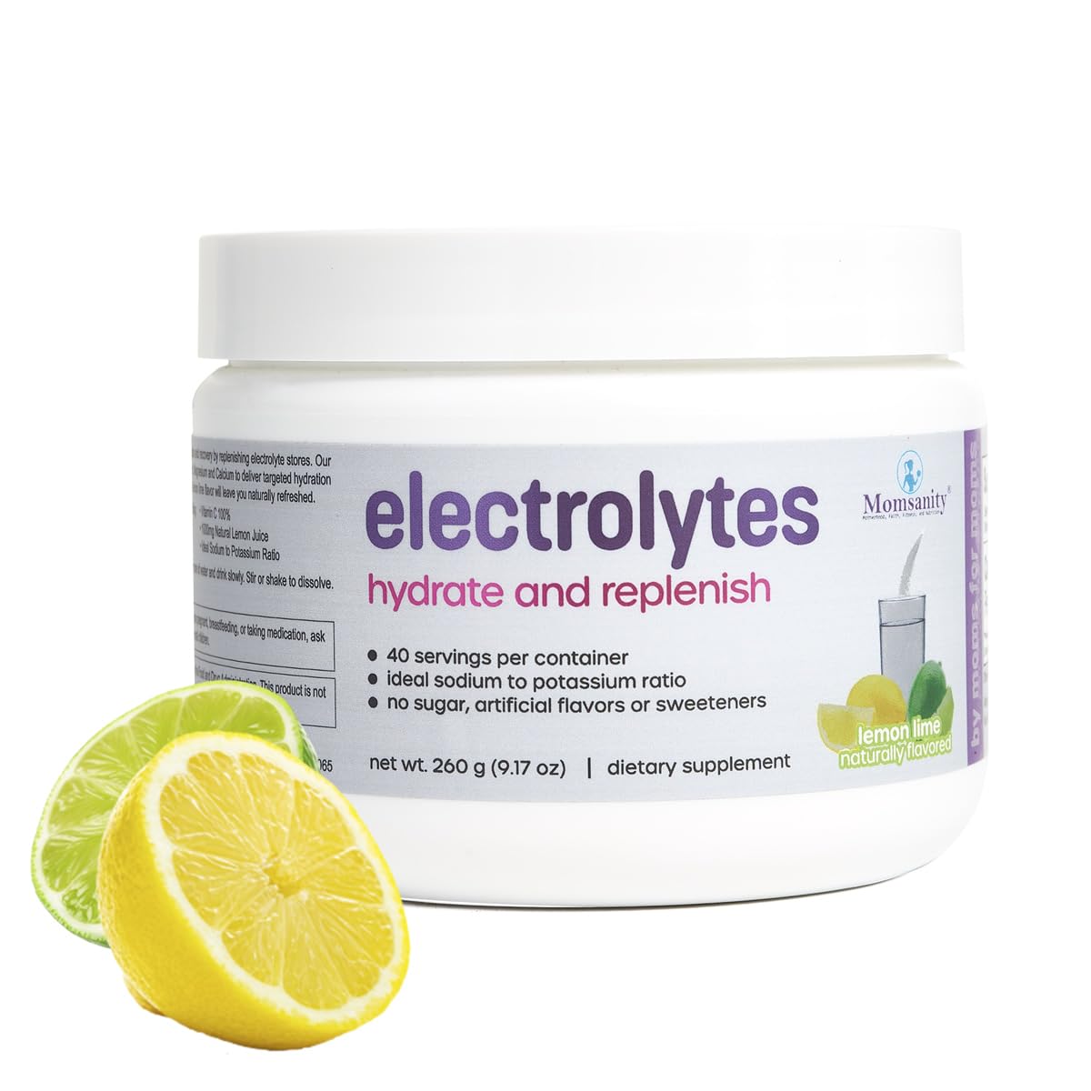 Momsanity - Electrolytes Hydrate and Replenish | 260g (Lemon Lime)