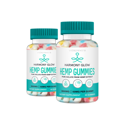 Harmony Glow Gummies - Harmony Glow Hemp Gummies (2 Pack, 120 Gummies)