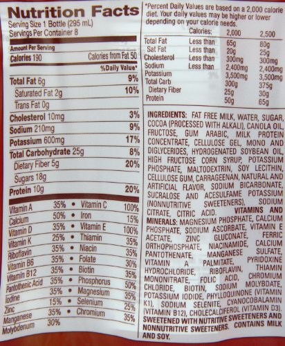 SlimFast Ready to Drink Bottles, Creamy Milk Chocolate Meal Replacement Shake, 10-Ounces, 8 Count
