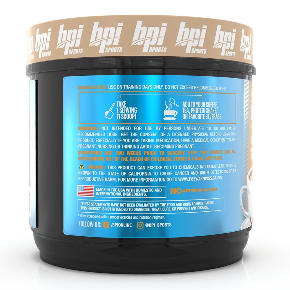 BPI Sports Keto Bomb - Promotes Energy, Hydration and Fat Loss - MCT and Electrolytes - Sugar-Free with Calcium - French Vanilla Latte, 18 Servings