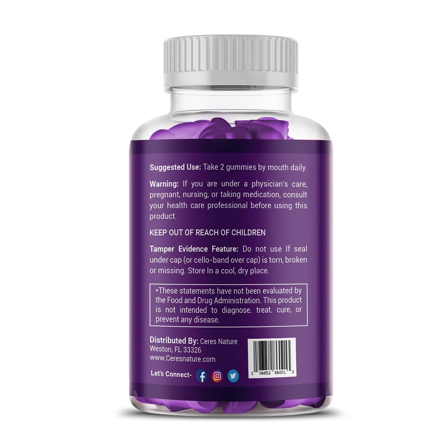Premium Saffron Extract 88.5mg** Gummy - Appetite Control, Eye Support, Boost Energy & Heart Health NON-GMO - Gluten Free - Vegan Friendly- Sugar-Free Antioxidant Boost - Premium Quality - 60 Gummies