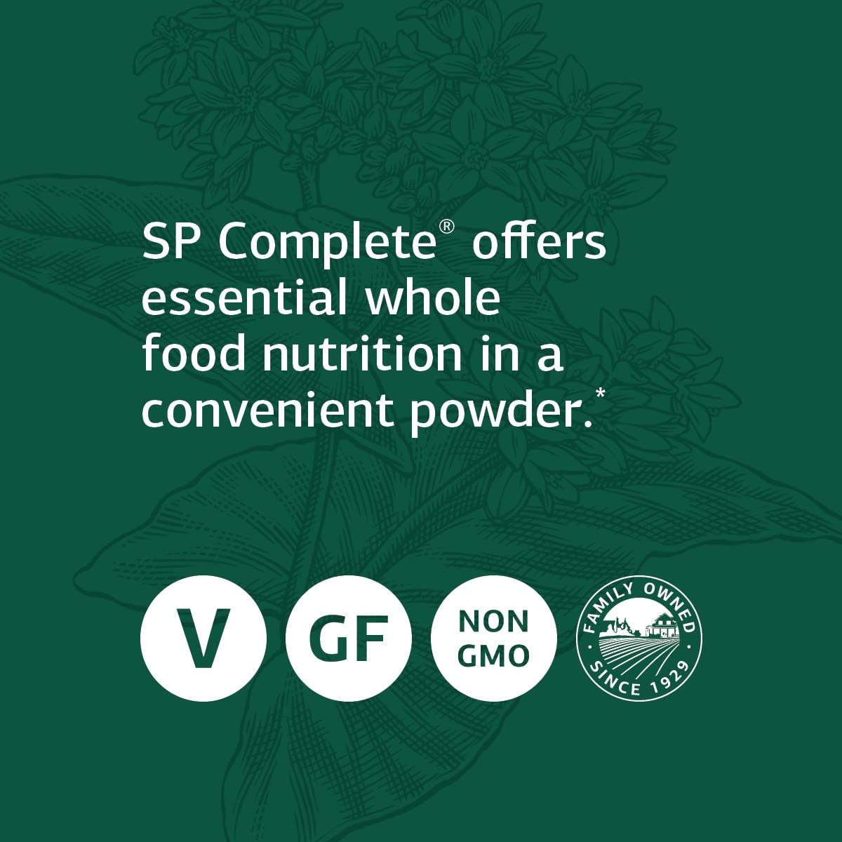 Standard Process Inc. SP Complete - Whole Food Nutrition with Amino Acids, Immune Support, Antioxidant Support with Rice Protein, Grapeseed Extract, and Choline - Vegetarian - 28 Ounce, 30 Servings