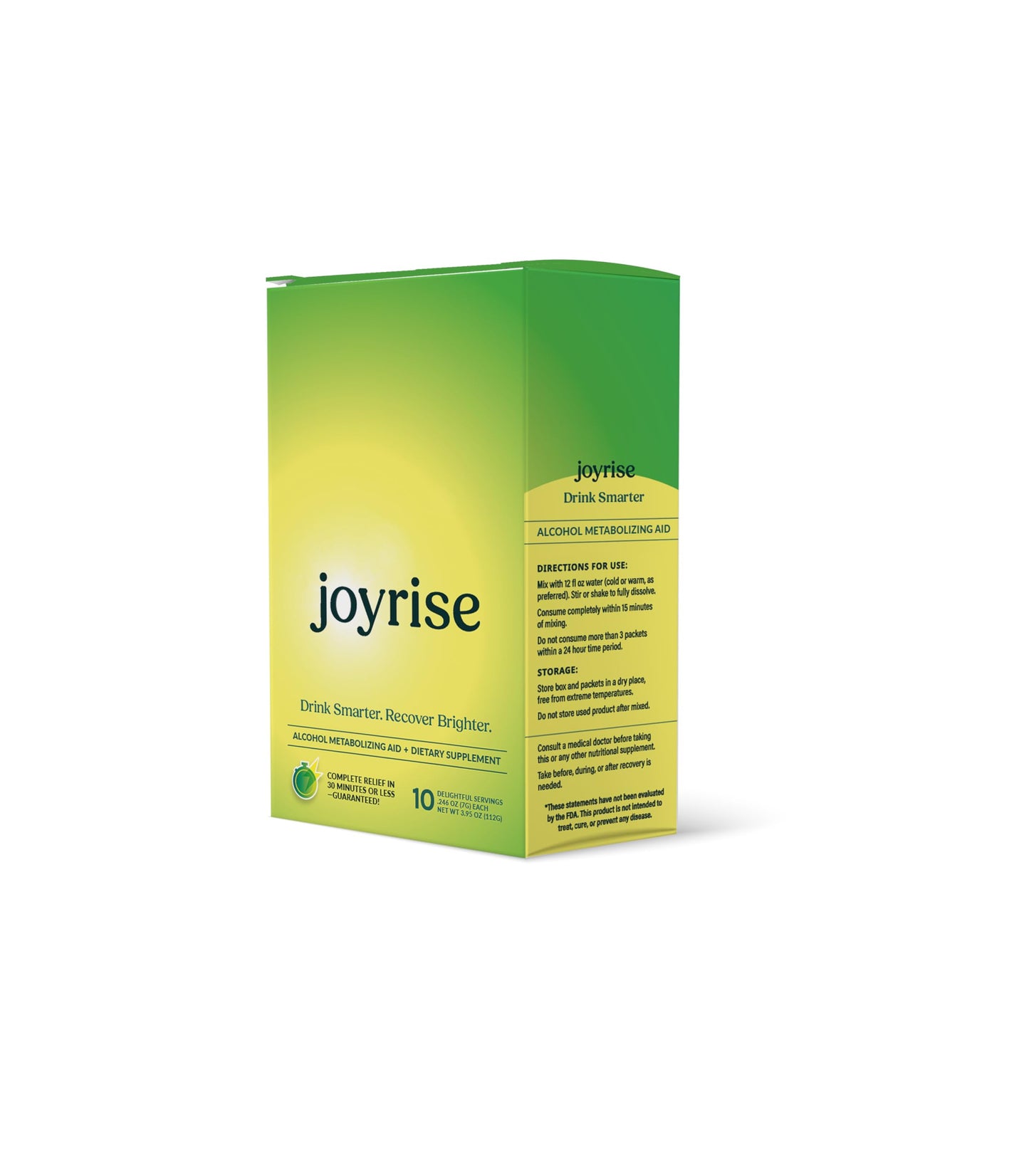 Joyrise Health Post Alcohol Recovery Aid (10ct Stick Pack) 1 Box (10 Total)
