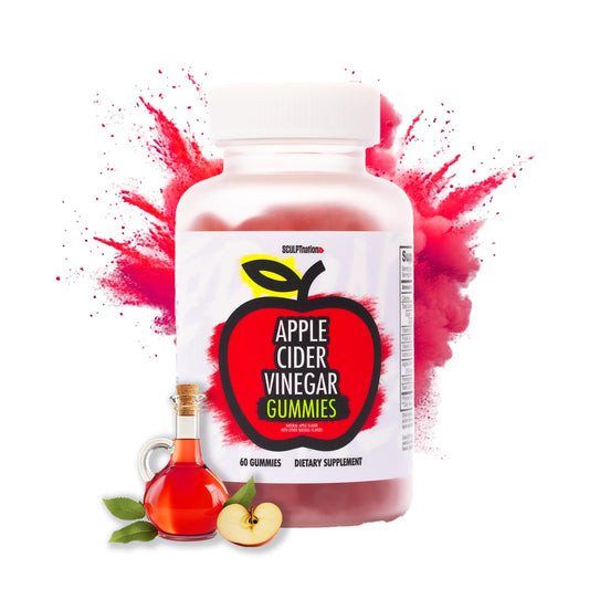 Sculpt Nation by V Shred Apple Cider Vinegar Gummies - Healthy Superfood Snack, Metabolism and Digestion Support - 60 ACV Keto Gummies