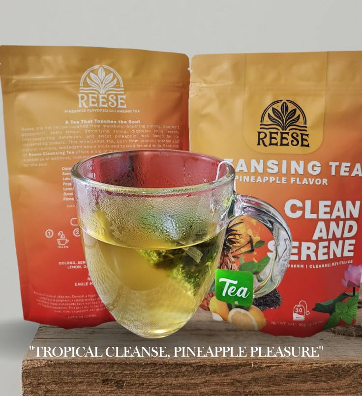 Cleansing Tea - Fiber Fuel - Probiotics and Enzymes for Health-Conscious Individuals - All Natural Premium Ingredients - 30 Bags