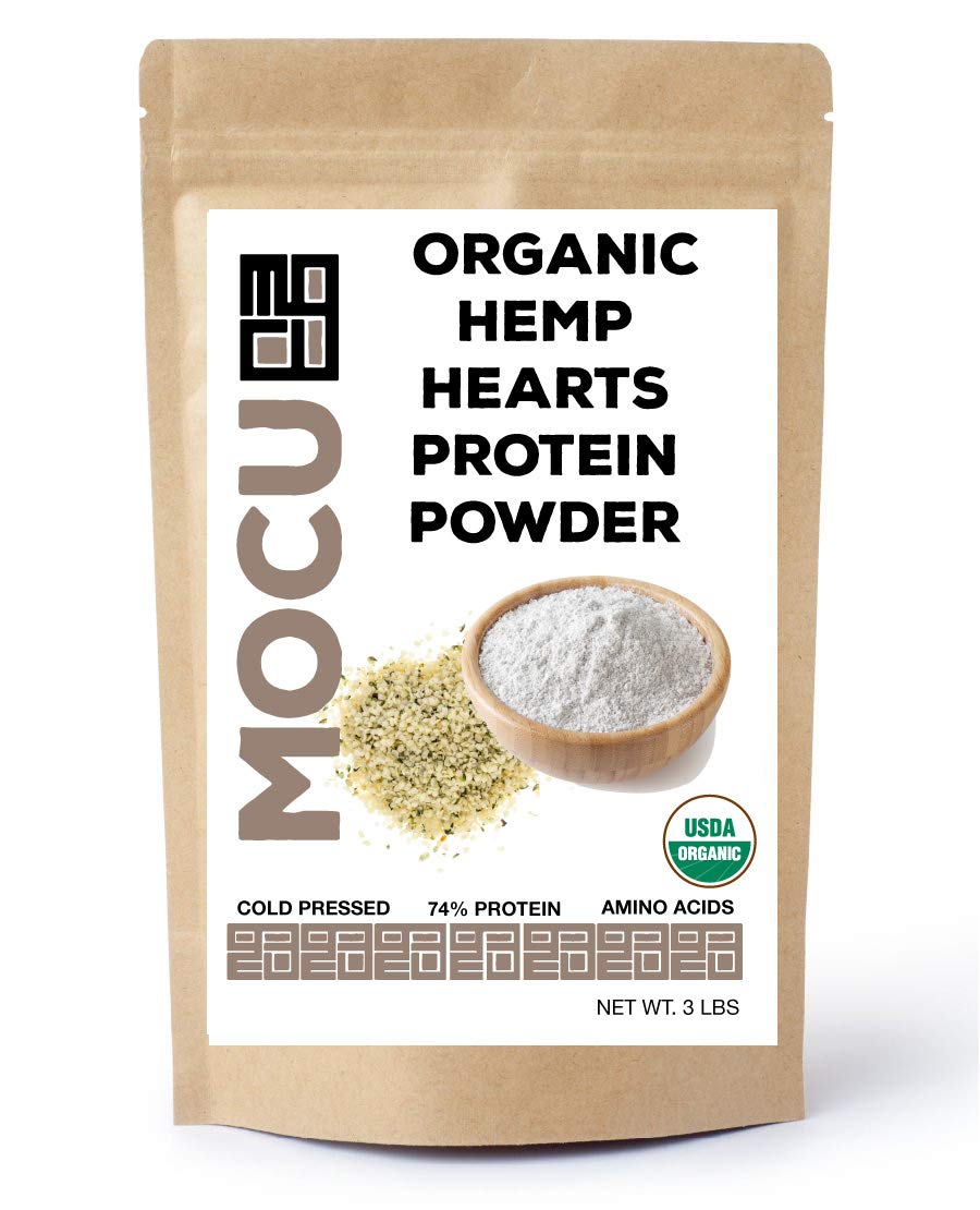 Get Chia Organic Hemp Heart Protein Powder-74% | 22 Grams Protein Per Serving I Cold Processed & Stored | Made from The Hemp Heart | (6 LBS (2 X 3 LB Bags)