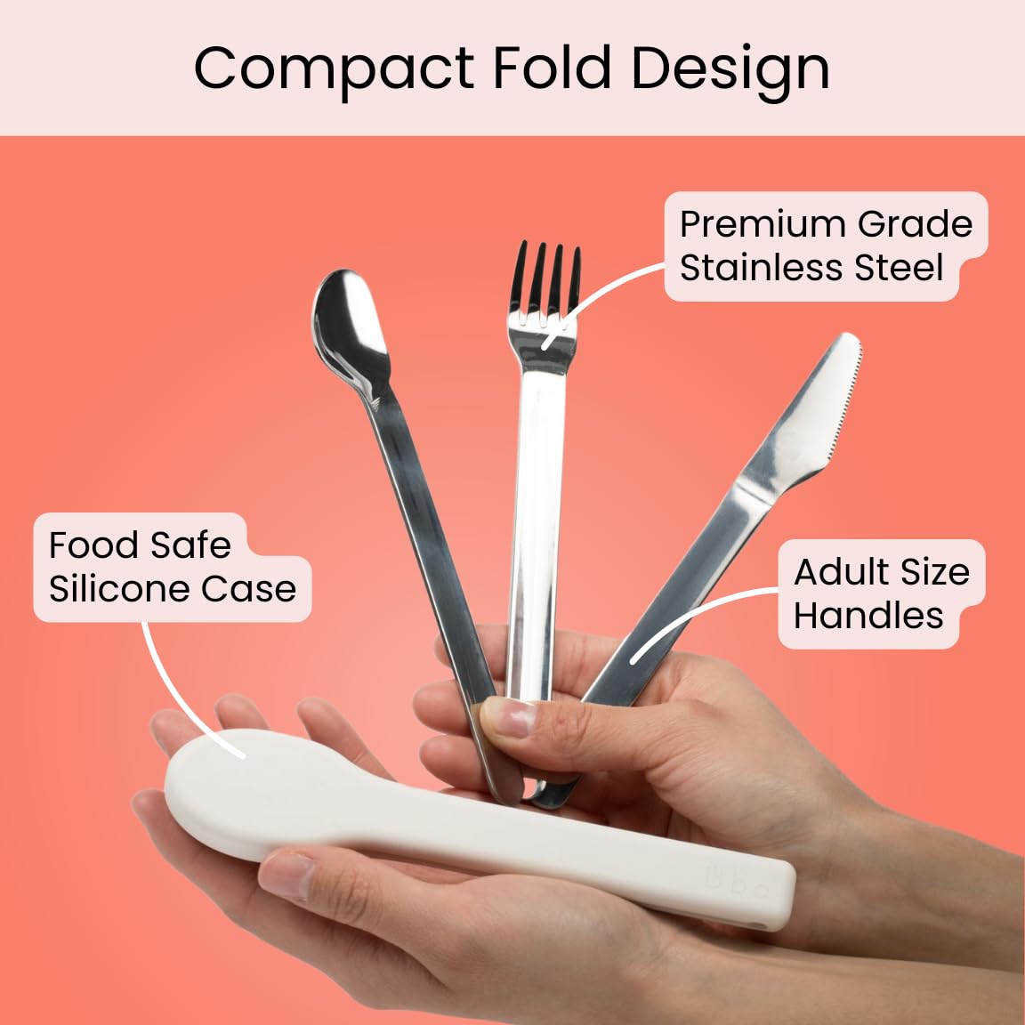 Uba Portion Control Flatware & Bariatric Diet Utensils Set with Silicone Case (1)