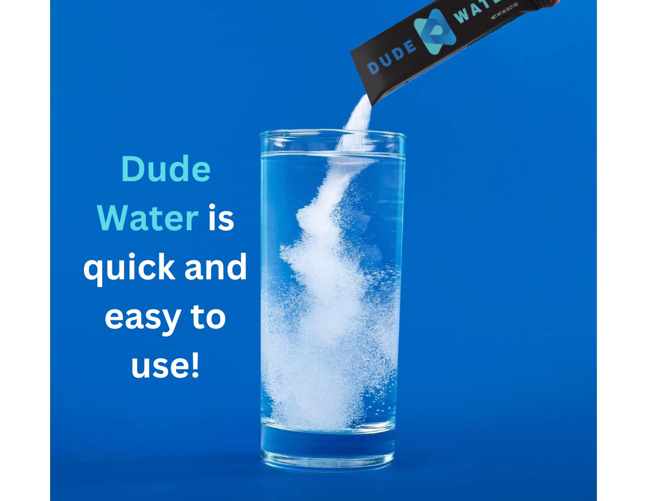 Dude Water: Hydration Supplement Mix - Electrolyte Powder Infused with Ashwagandha, Fenugreek, and Essential Vitamins. Replenishes Hydration, Supports Energy, Hormone Health, Strength, and Recovery.