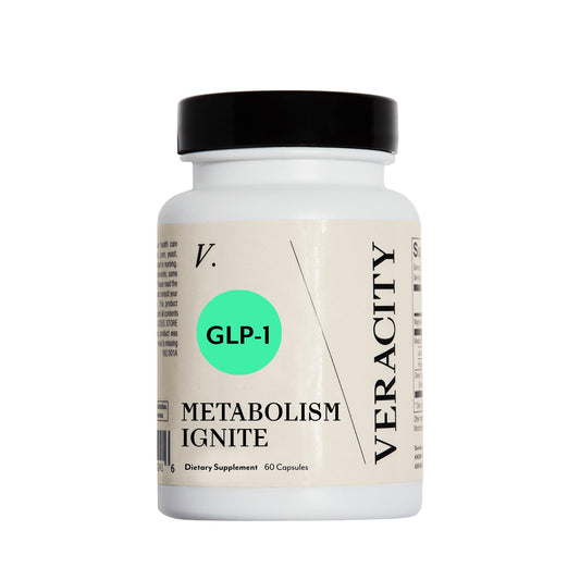 Veracity Metabolism Ignite - Boosts GLP-1 to Reduce Appetite and Cravings for Clinically Proven Weight Loss - Natural GLP-1 & Metabolic Support Supplement - Burns Fat - Side Effect Free - 30 Serving