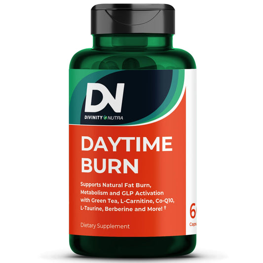 Daytime Fat Burner Supplement for Men & Women,with Green Tea Extract, L-Carnitine, Co-Q10, Turmeric, Berberine,Bitter Melon for Metabolism Booster Appetite Support 60 Capsules