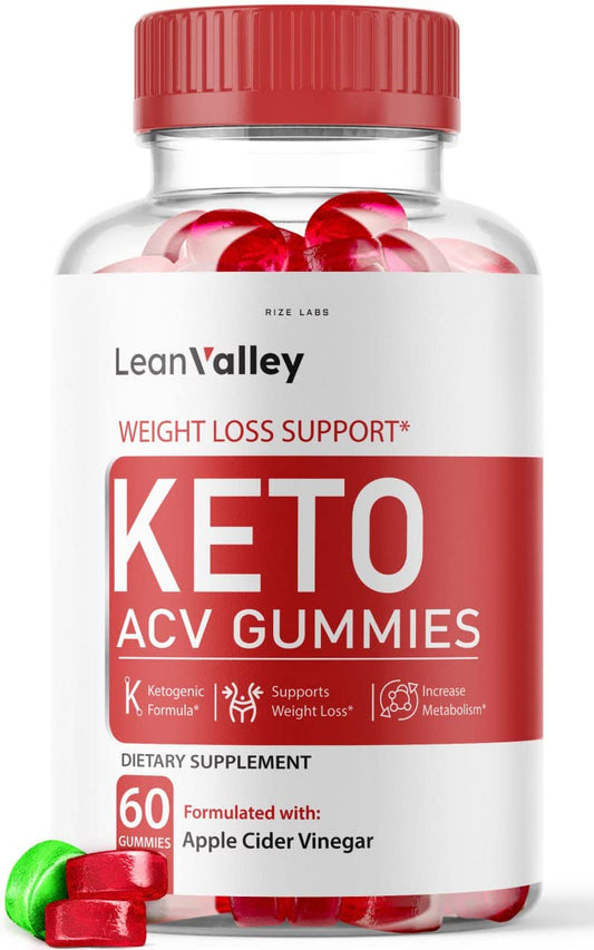 rize labs Lean Valley Keto ACV Gummies, Apple Cider Vinegar Gummies (60 Gummies)