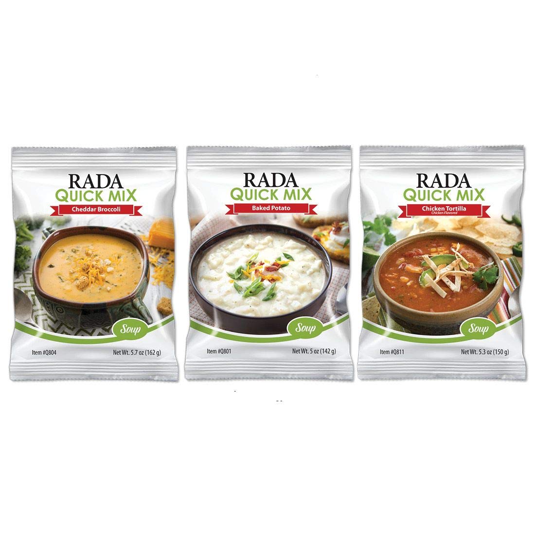 RADA Soup Quick Mix Set Includes Cheddar Broccoli Baked Potato  Chicken Tortilla Soups