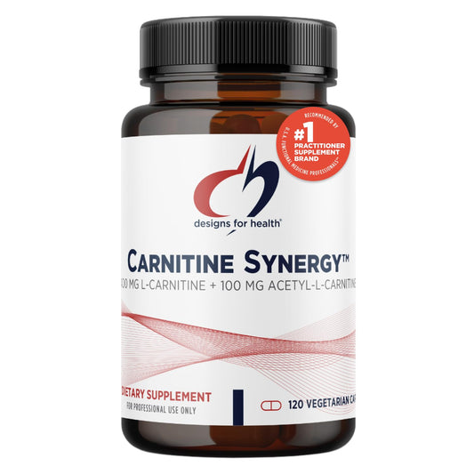 Designs for Health Carnitine Synergy - 400mg L-Carnitine (from Carnitine Tartrate) + 100mg Acetyl L-Carnitine Pills - Non-GMO + Vegetarian Supplement (120 Capsules)
