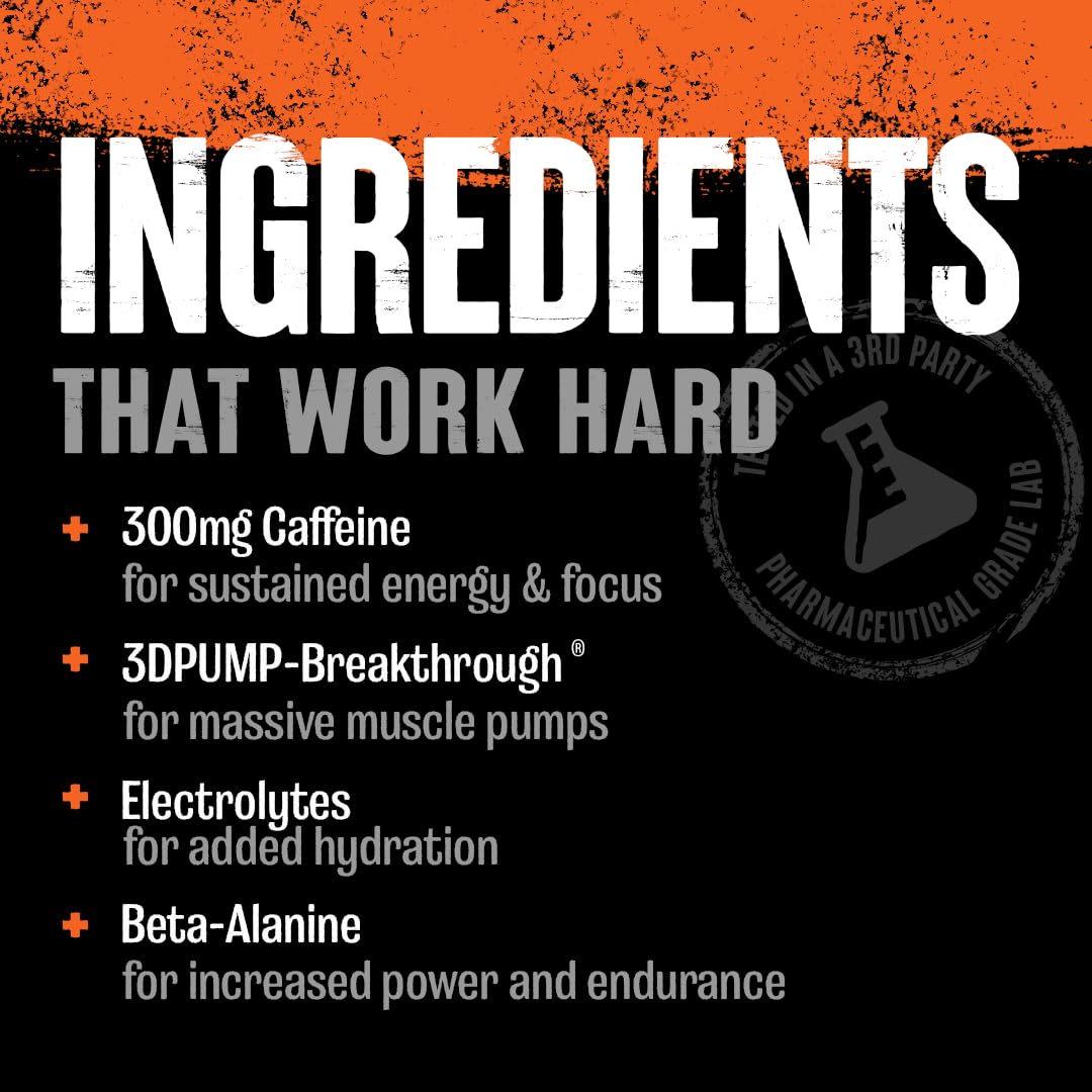Animal Primal Muscle Hydration + Preworkout Powder - Contains Beta Alanine, 3DPump, Caffeine & Electrolytes - Improves Energy, Focus, Endurance & Absorption - Strawberry Watermelon Flavor, 17.9 oz