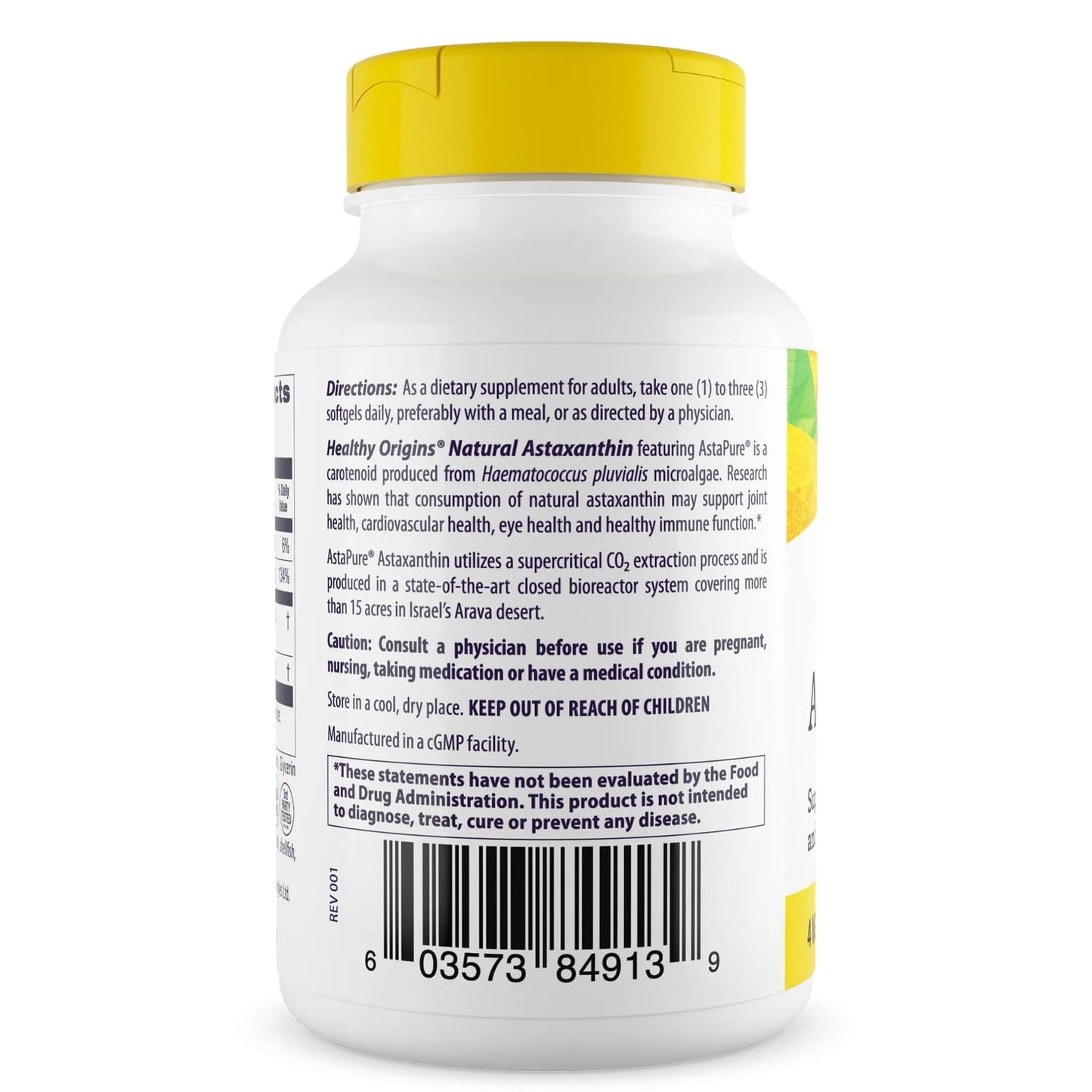 Healthy Origins Astaxanthin 4 mg (Natural, Astapure, Non-GMO, Gluten Free, Eye Support, Joint Support, Immune Support), 150 Softgels