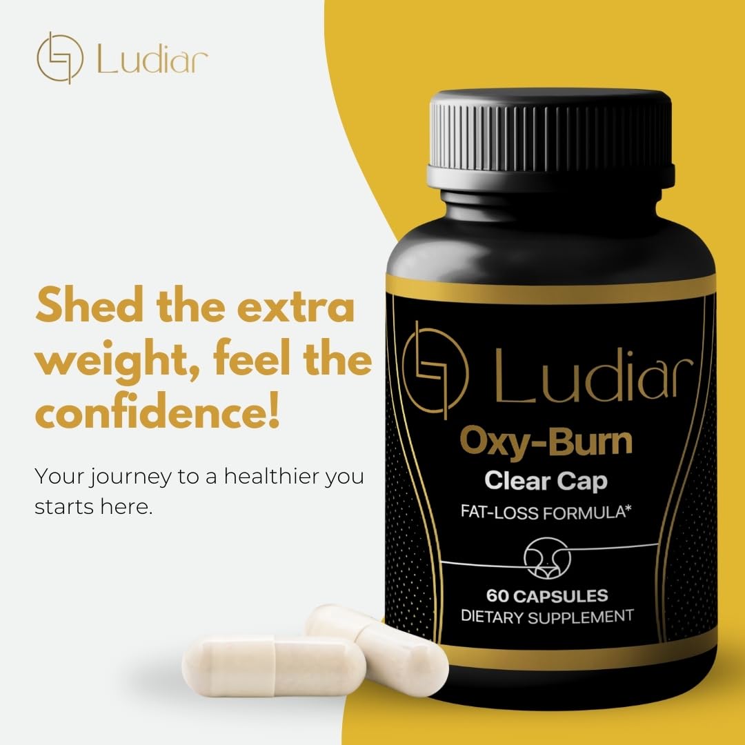 Ludiar Oxy Burn Fat Loss Formula - 60 Weight Loss Capsules for Women & Men - Fat Burner Supplement - Best Belly & Stomach Burners - Lose Fast with Diet Supplements