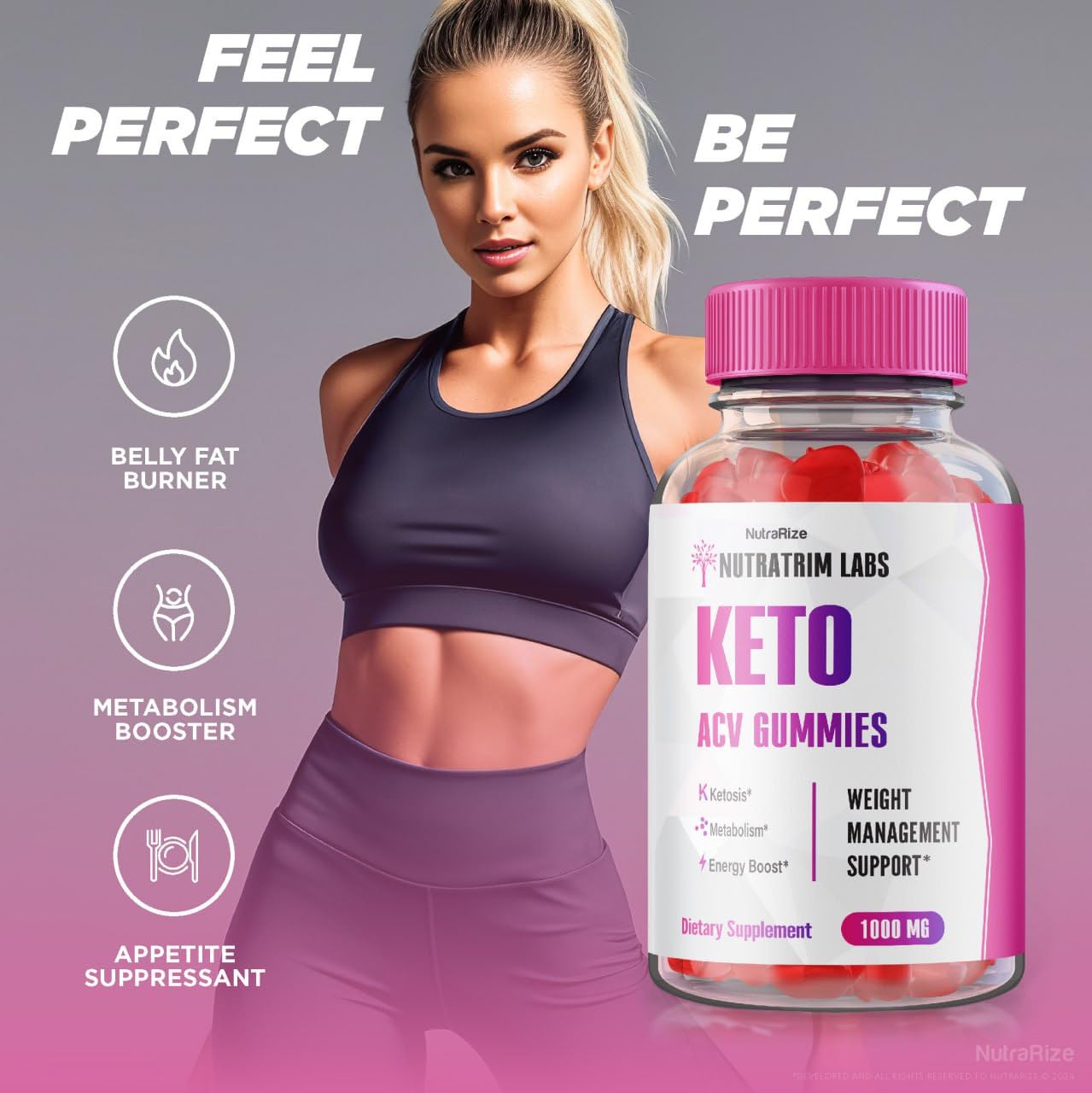 (2 Pack) Nutratrim Labs Gummies - Nutratrim Labs Keto ACV Gummies, Nutratrim Labs for Advanced Weight Loss, Keto + ACV Gummy, Maximum Strength Supplement, NutratrimLabs Gomitas Reviews (120 Gummies)