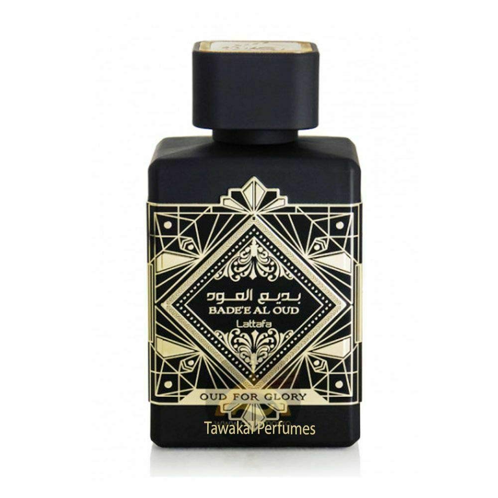 Lattafa Bade'e Al Oud Oud for Glory - Oriental Woody, Caramel, Warm Spicy - Eau de Parfum Long-Lasting Fragrance for Unisex, 3.40 Ounce / 100 ml