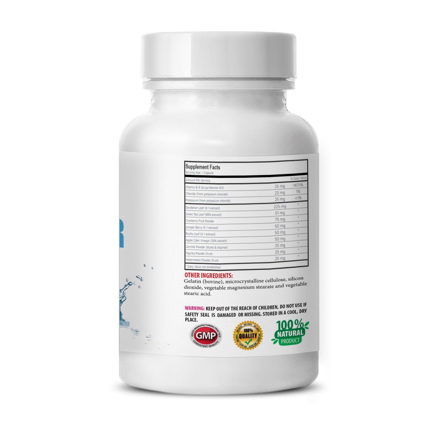 Natural diuretic blend - WATER AWAY - water balance, Diuretic support supplement, Natural support, Water balance, Natural diuretic capsules, Wellness water supplement, Natural diuretic 2 Bot 120 Caps