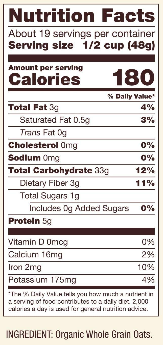 Bobs Red Mill Organic Old Fashioned Rolled Oats 32ounce Pack of 4