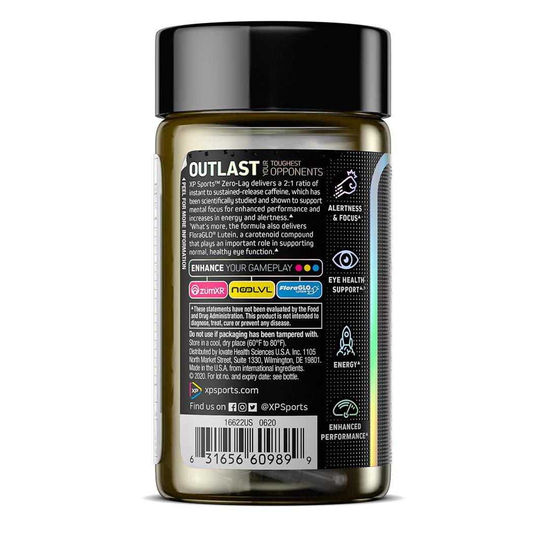 XP Sports Energy Supplements for Gamers - XP Sports Zero-Lag Energy Pills, outlast, 60 Count