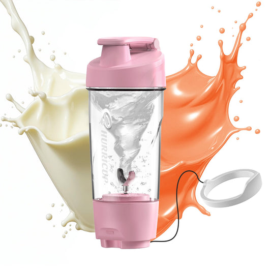 WONDER CORE 22 Oz Protein Shaker Bottle for Protein Shakes and Meal Replacements, Hand Mixing Mechanism, Leak Proof Shaker Cup for Nutrition Pre-Workout Powders, BPA-free, Pink