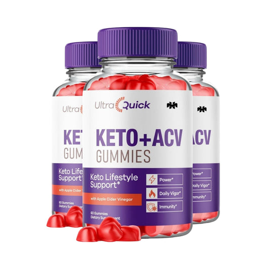 Mega Hits Ultra Quick Keto ACV Gummies, UltraQuick Keto ACV Gummies, Ultra Keto, 180 Gummies, 3 Pack