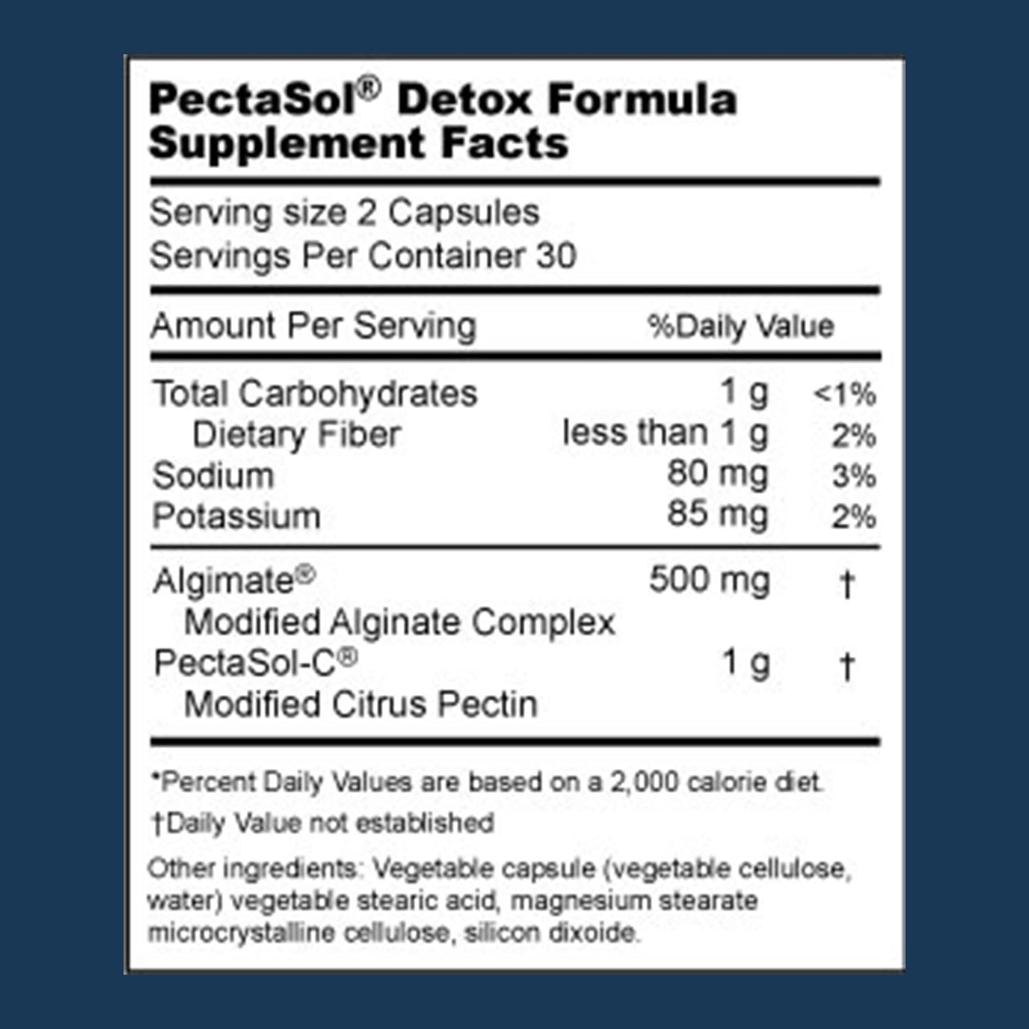 Advanced Bionutritionals - PectaSol Formula, Supplement, Modified Citrus Pectin, Alginate (Seaweed) (60 Tablets)